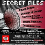 protest, rally, and demand the shut down of the Spy Center